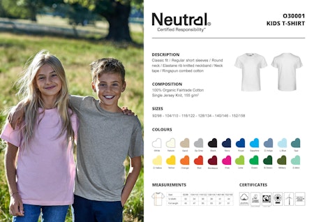 Neutral Kids´ Short Sleeve T-Shirt