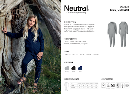 Neutral Kids´ Jumpsuit