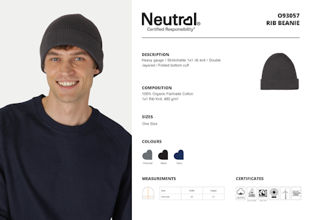 Neutral Rib Beanie