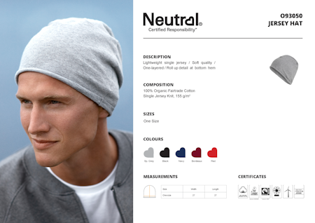 Neutral Jersey Hat