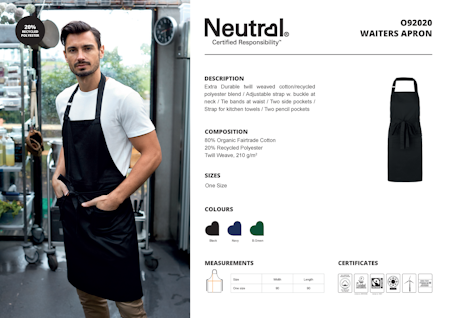 Neutral Waiters Apron