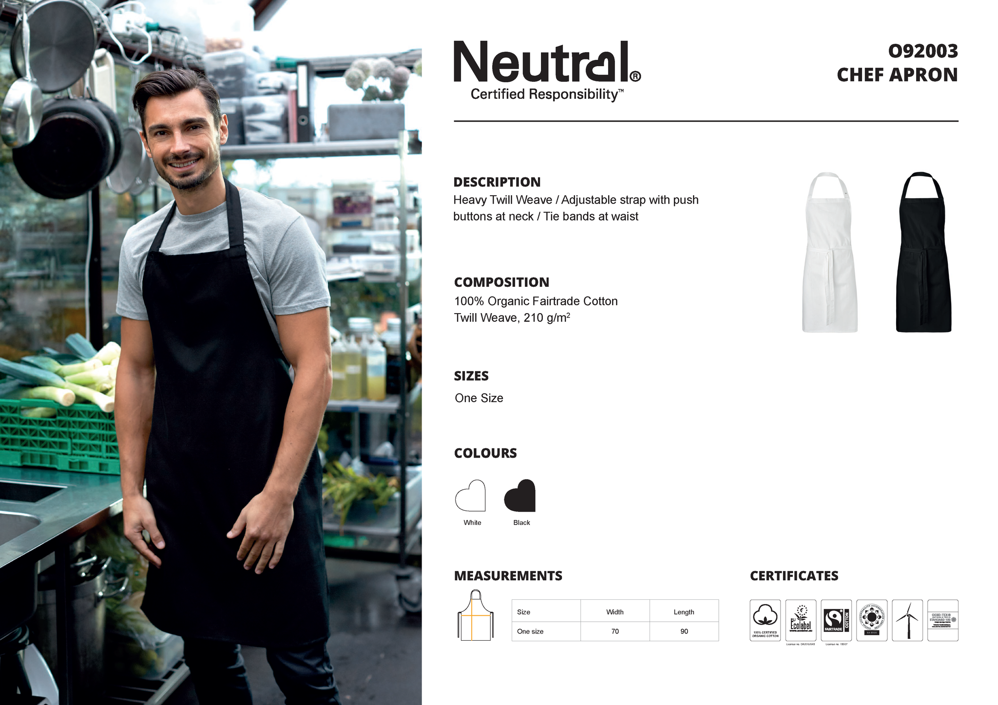 Neutral Chef Apron