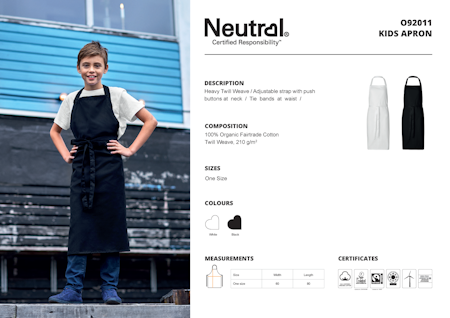 Neutral Kids´ Kitchen Apron