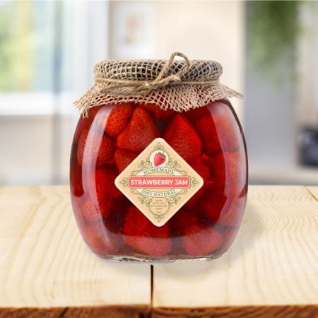 Vinyl Jar Labels – 2500 Pcs