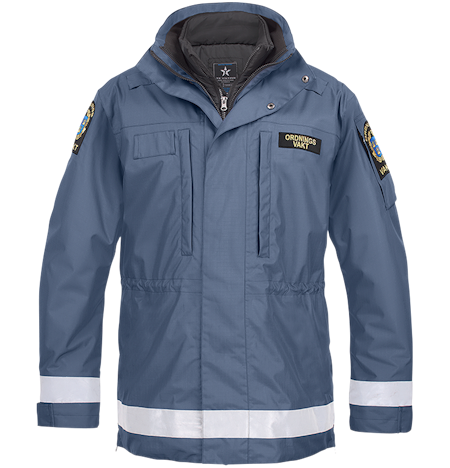 Texstar Ordningsvakt Fodrad Parkasjacka 2 i 1 - Unisex - OJ02