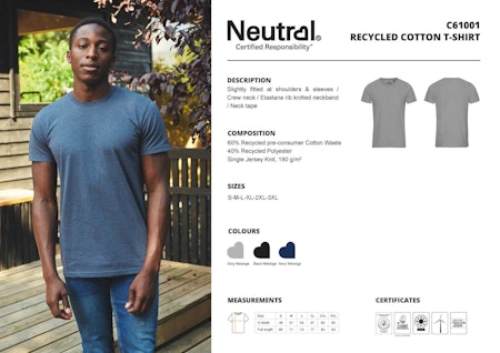 Neutral Recycled Cotton T-Shirt