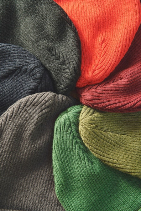 Neutral Mixed Knit Beanie