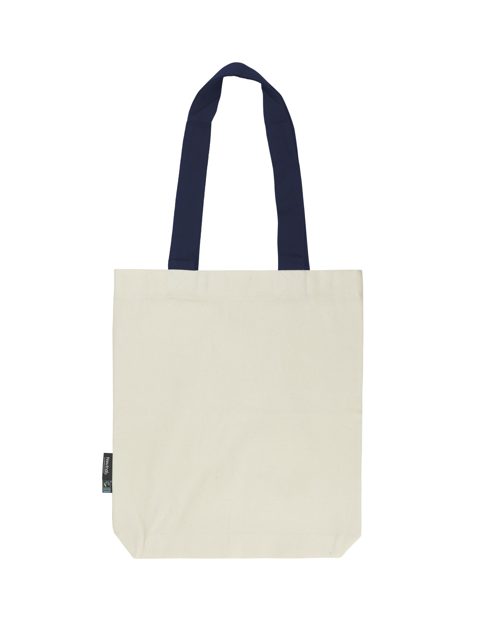 Neutral Twill Bag With Contrast Handles - O90002