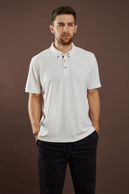 CC55 Munich Mens' Polo Button Down SS - 50191