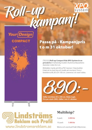 Roll-up Compact från XPO System - 85x200 cm