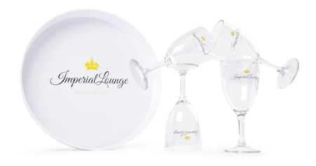 Lord Nelson Glas och bricka med logo - 411273