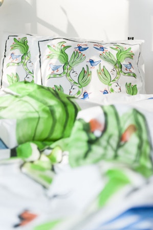 Kosta Linnewäfveri Bäddset Fågelsång Satin - 420979