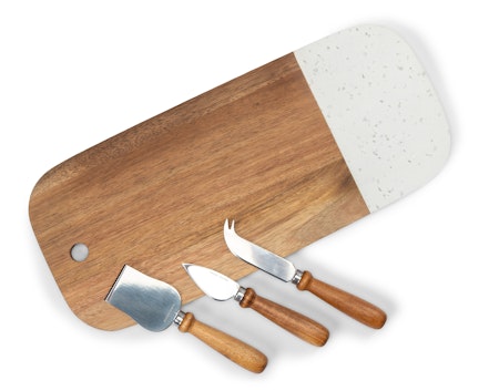 Orrefors Jernverk Ostbricka med tre knivar - 411264