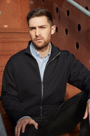 CC55 Porto Men's Full Zip Cardigan Stand Up Collar - 50198