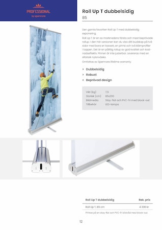 Spennare Roll-Up T dubbelsidig