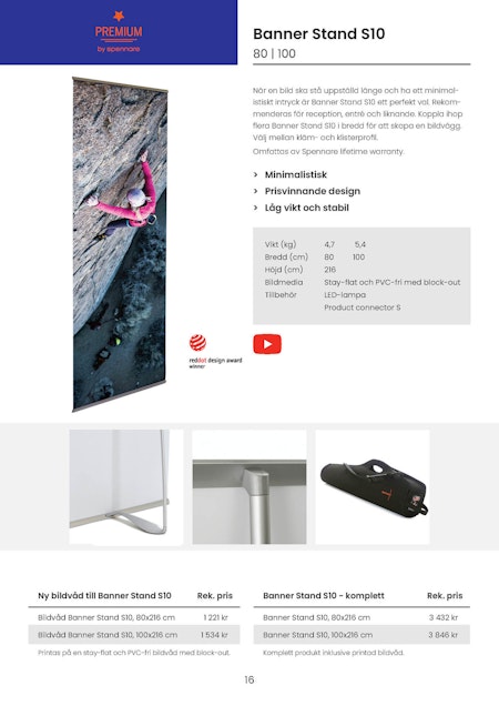 Spennare Banner Stand S10