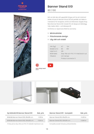 Spennare Banner Stand S10