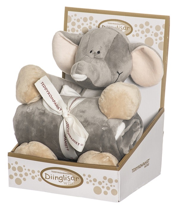 Diinglisar Wild med filt, elefant