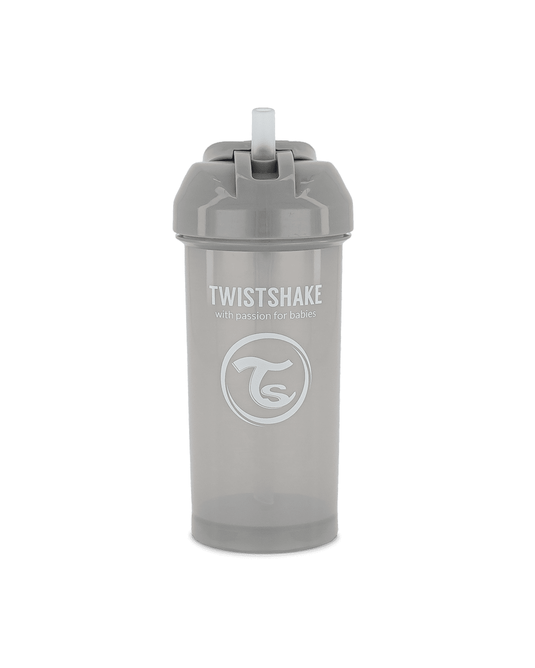 Twistshake Straw Cup 360ml 12+m Pastel Grey