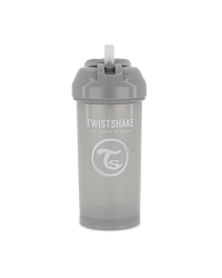 Twistshake Straw Cup 360ml 12+m Pastel Grey