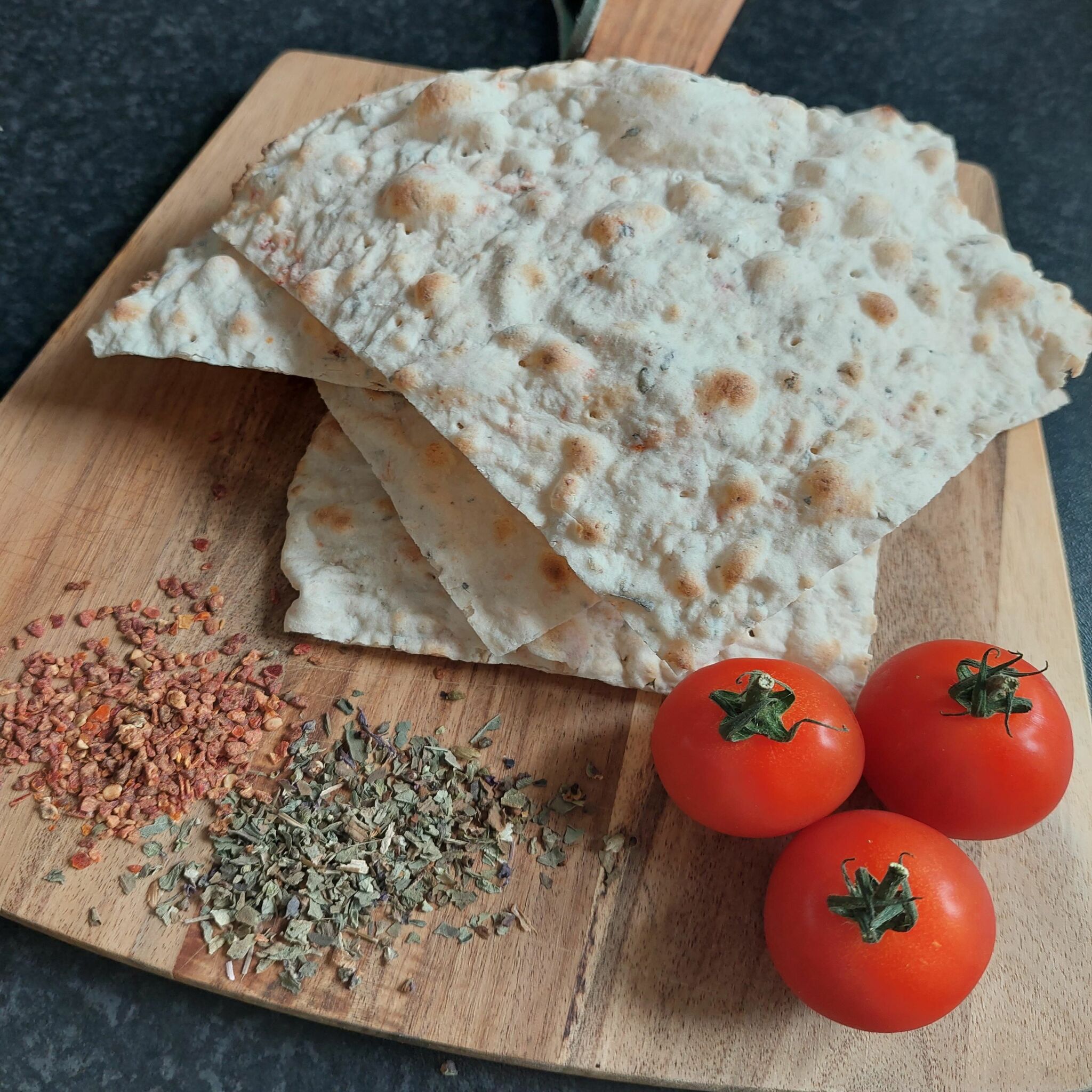 Hårt tunnbröd med tomat & basilika gluten- & mjölkfri 125g