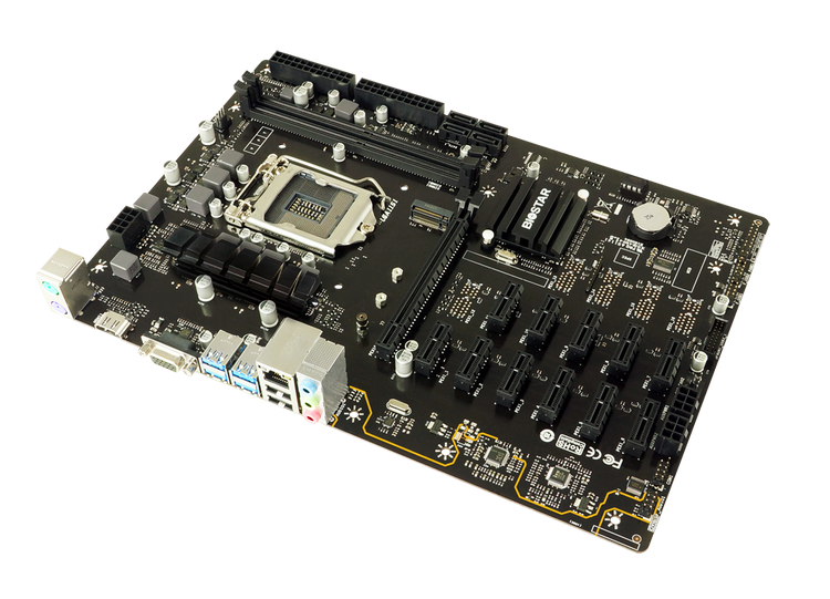 Biostar TB360BTC PRO 2.0 - 12 GPU, 2 PSU, 1151 for Intel gen 8-9, DDR4.