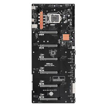 Asrock H510 Pro BTC + - 6 + 1GPU, 2 PSU, LGA1200 for Intel gen 10-11, DDR4.