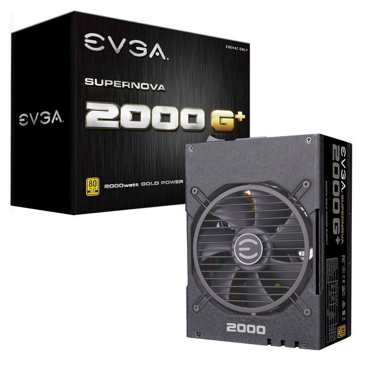 EVGA SuperNOVA 2000W G1+, 80+Gold, modular