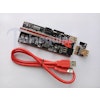 Minequips Riser 010S PLUS - CE, RoHS, 8 capacitors, shielded PCIE, gold plated