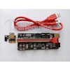 Minequips Riser 010S PLUS – CE, RoHS, 8 kondensatorer, sköldad PCIE, guldpläterad