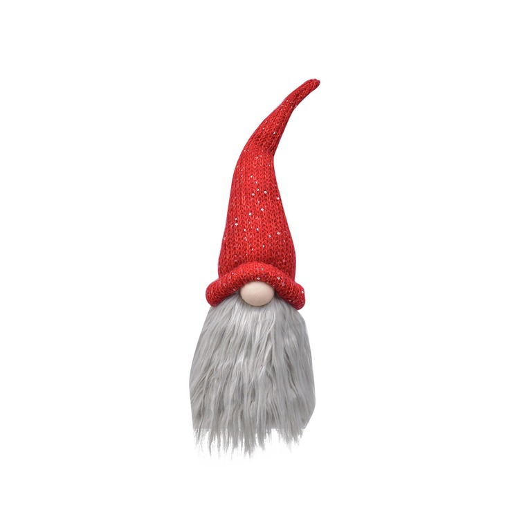Nisse med skjegg, 50 cm. Rød