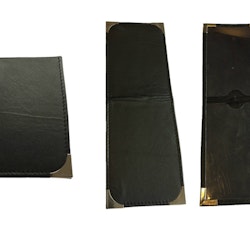 RPS ID Kortshållare i svart kvalitetsskinn