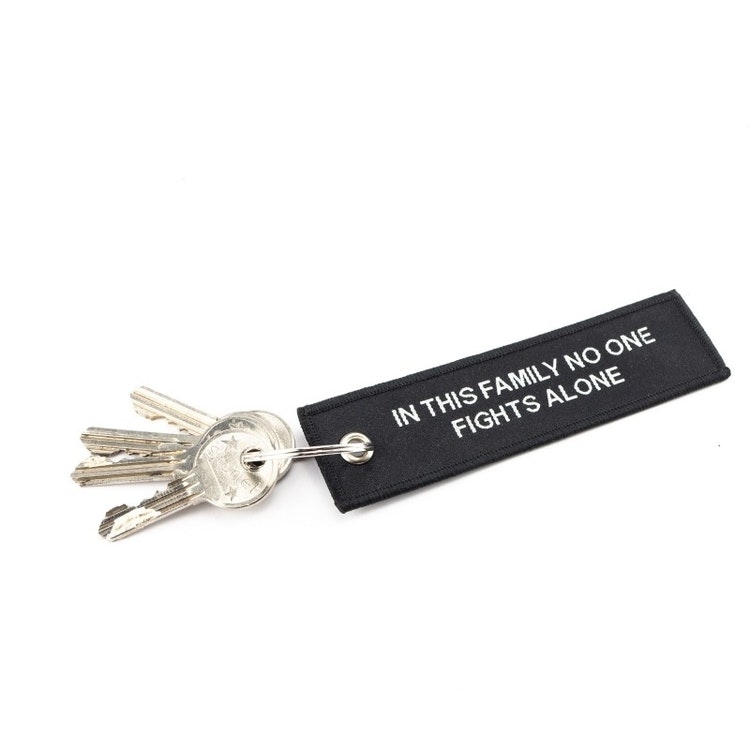 COP Key Holder Thin Blue Line with ring - Nyckelring