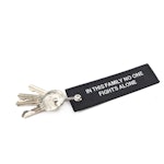 COP Key Holder Thin Blue Line with ring - Nyckelring