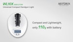 NEXTORCH WL10X Universal Handgun Light - Vapenlampa 230LM