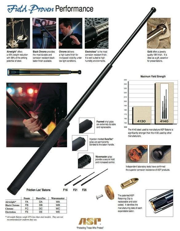 ASP Expanderbatong 21" med RPS/OV märkning