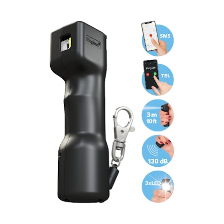 PLEGIUM GENIE Smart Försvarsspray – Svart