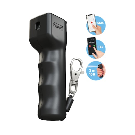 PLEGIUM GENIE Smart Mini Försvarsspray - Svart