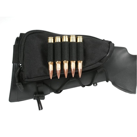 Blackhawk Ammo Cheek Pad, Rifle, Holds 5 bullets - Black