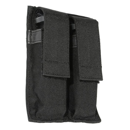 Blackhawk Hook Backed Double Pistol Mag Pouch - Black