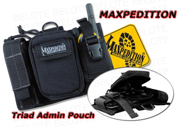 MAXPEDITION Triad Admin Pouch - Black