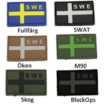 SWE Svensk PVC flagga med kardborre