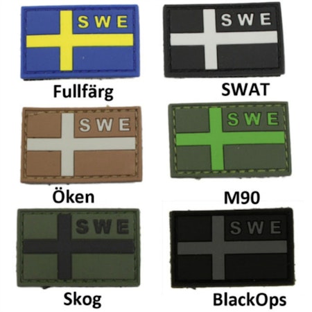 SWE Svensk PVC flagga med kardborre