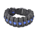 COP Paracord Bracelet "Survival Bracelet" Thin Blue Line Armband