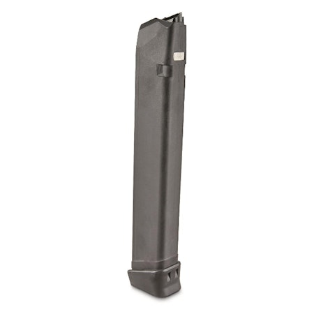 RWB 9MM MAGAZINE (GLOCK COMPATIBLE) EXTENDED 33-ROUNDS (BLACK)