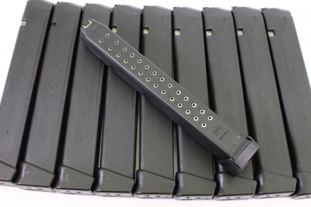 RWB 9MM MAGAZINE (GLOCK COMPATIBLE) EXTENDED 33-ROUNDS (BLACK)