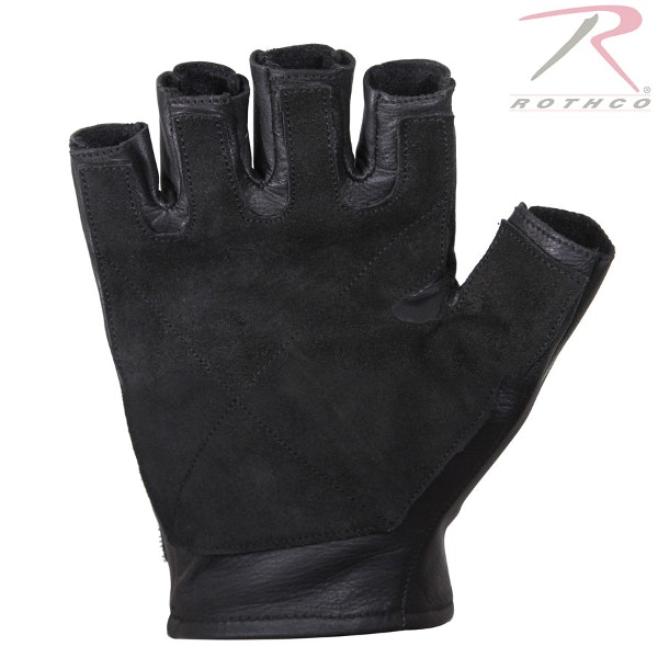 ROTHCO Fingerless Padded Tactical Gloves - Black
