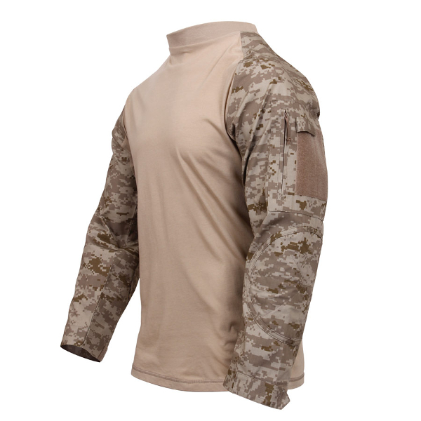 ROTHCO Tactical Airsoft Combat Shirt - Desert Digital Camo