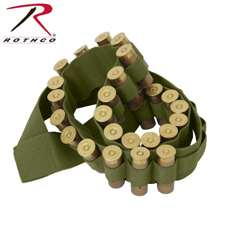 ROTHCO Shotgun Shell Bandolier Patronbälte - Olive Drab (OD)