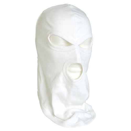 MIL-TEC by STURM 3-HOLE COTTON BALACLAVA - WHITE